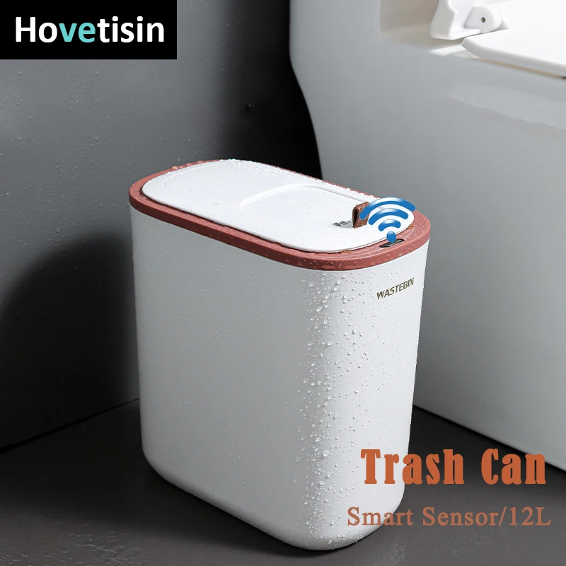 automatic sensor trash can